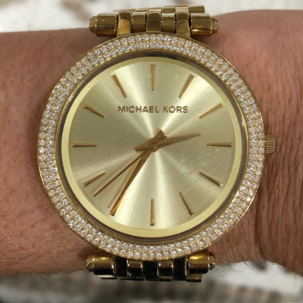 MK gold watch